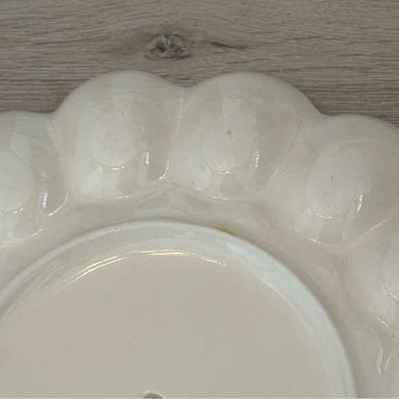 Vintage Mid Century Hand Painted Rooster Deviled Egg Plate Farmhouse Decor 10.5” - Picture 10 of 10